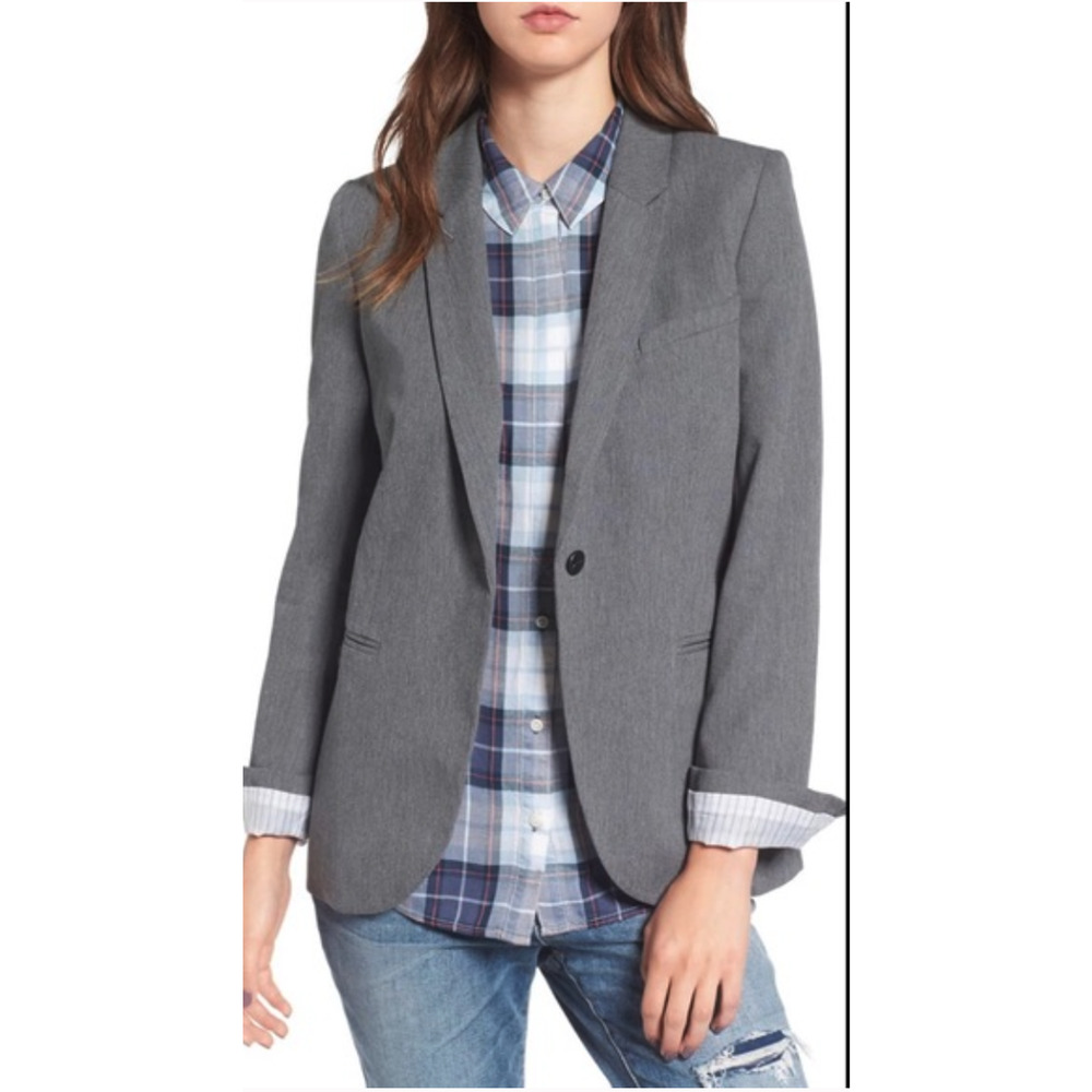 Treasure & Bond Deconstructed Jacket Blazer Gray~‎ S